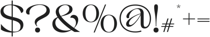 TANCLARIDGES-Regular otf (400) Font OTHER CHARS