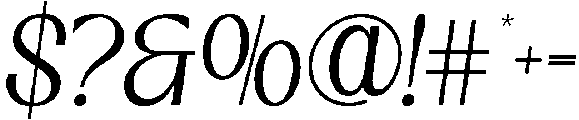 TANEDITION-Italic otf (400) Font OTHER CHARS