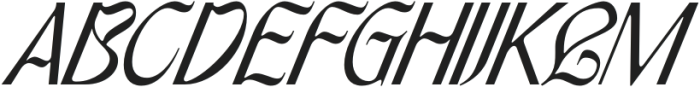 TANLANDOR-Italic otf (400) Font UPPERCASE