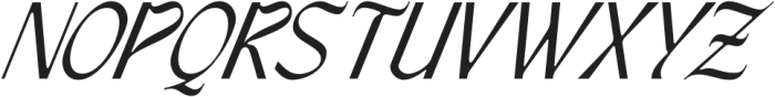 TANLANDOR-Italic otf (400) Font UPPERCASE