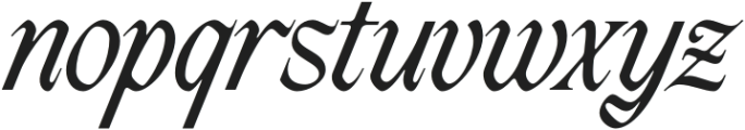 TANLANDOR-Italic otf (400) Font LOWERCASE