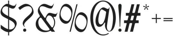 TANLANDOR-Regular otf (400) Font OTHER CHARS