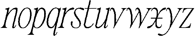 TANMIDSUMMER-Italic otf (400) Font LOWERCASE