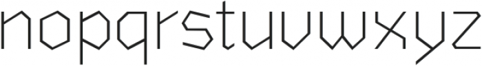 Tabique Thin otf (100) Font LOWERCASE
