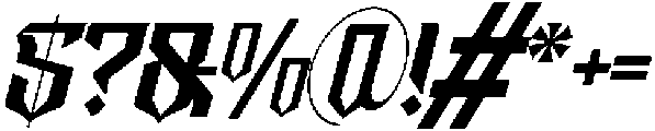 Taeob Gothic Italic otf (400) Font OTHER CHARS