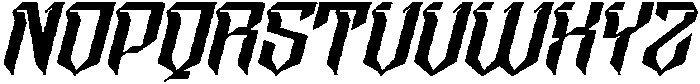 Taeob Gothic Italic otf (400) Font UPPERCASE