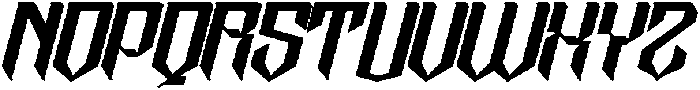 Taeob Gothic Italic otf (400) Font LOWERCASE