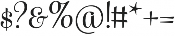 Taiga Regular otf (400) Font OTHER CHARS