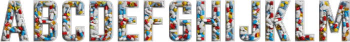 Take-A-Pill Regular otf (400) Font UPPERCASE