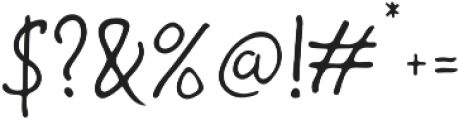 Talesian Signature otf (400) Font OTHER CHARS