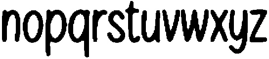 Tall Playful Hand Regular otf (400) Font LOWERCASE