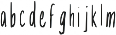 Tall Thoughts Regular otf (400) Font LOWERCASE