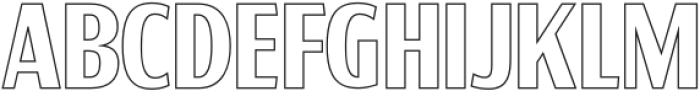 Tallstance Outline otf (400) Font UPPERCASE