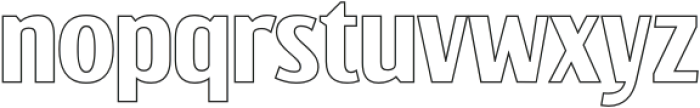 Tallstance Outline otf (400) Font LOWERCASE
