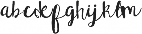 Tallulah ttf (400) Font LOWERCASE