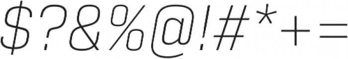 Tamba Sans XLight It otf (300) Font OTHER CHARS