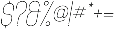 Tanaka Thin Italic otf (100) Font OTHER CHARS