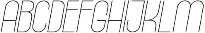 Tanaka Thin Italic otf (100) Font UPPERCASE