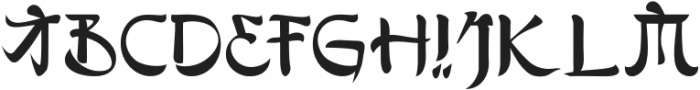 Tancho-Regular otf (400) Font UPPERCASE