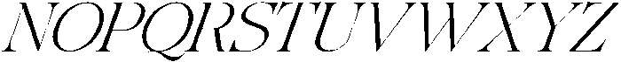 Tanflisc Essence Ext Light Ita otf (300) Font UPPERCASE