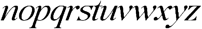 Tanflisc Essence Italic otf (400) Font LOWERCASE