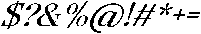 Tanflisc Essence Semi Bold Italic otf (600) Font OTHER CHARS