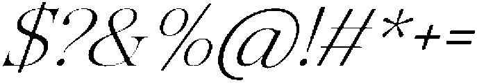 Tanflisc Essence Soft Ex Lt It otf (400) Font OTHER CHARS