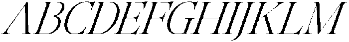 Tanflisc Essence Soft Ex Lt It otf (400) Font UPPERCASE