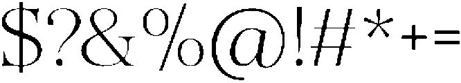 Tanflisc Essence Soft Extra Light otf (200) Font OTHER CHARS