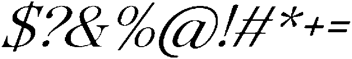 Tanflisc Essence Soft Italic otf (400) Font OTHER CHARS