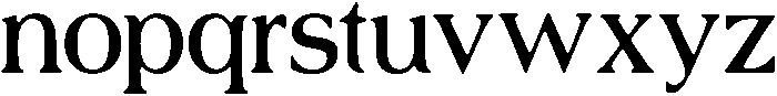 Tangelo otf (400) Font LOWERCASE
