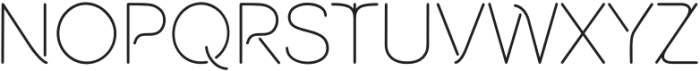 Tangent Slice Regular otf (400) Font UPPERCASE