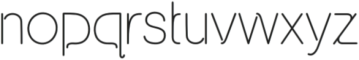 Tangent Slice Regular otf (400) Font LOWERCASE