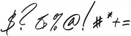 Tangerang Italic otf (400) Font OTHER CHARS
