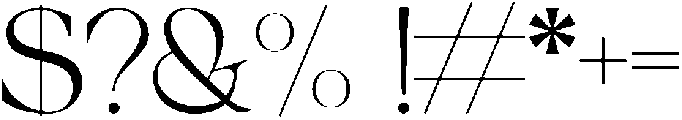 Tangerine otf (400) Font OTHER CHARS