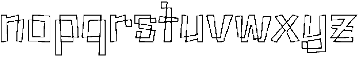Tangle ttf (400) Font LOWERCASE