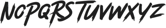 Tanisher Italic otf (400) Font LOWERCASE