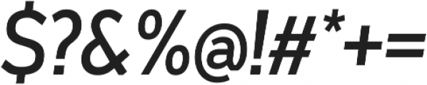Tans SemiBold Italic otf (600) Font OTHER CHARS
