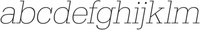 Taran ExtraLight Italic otf (200) Font LOWERCASE