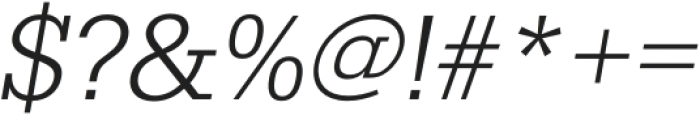 Taran Light Italic otf (300) Font OTHER CHARS
