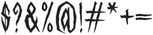 Tarantulaz Regular otf (400) Font OTHER CHARS