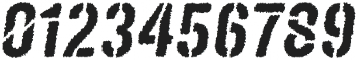 Targo 4F Stencil Rough Italic otf (400) Font OTHER CHARS