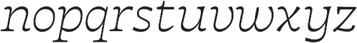 Tarif Extralight Italic otf (200) Font LOWERCASE