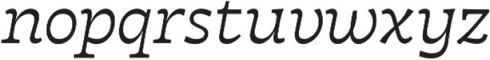 Tarif Light Italic otf (300) Font LOWERCASE