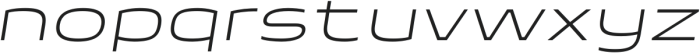 Taruno Wide Thin Italic otf (100) Font LOWERCASE