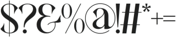 Tasero Regular otf (400) Font OTHER CHARS