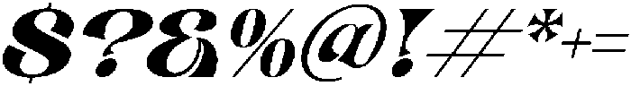 Tasty Real Italic otf (400) Font OTHER CHARS