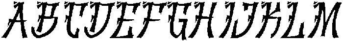 Tatsukaze Italic otf (400) Font UPPERCASE