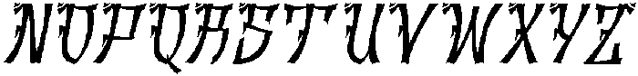 Tatsukaze Italic otf (400) Font UPPERCASE