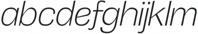 Tatype Light Italic otf (300) Font LOWERCASE